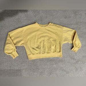 Cropped Yellow Sweatshirt Medium